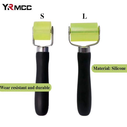 Car Soundproof Roller Thick Rubber Tire Compaction Tools Moto Auto Repair Press Wheel Car Maintenance Anti-Vibration Roller
