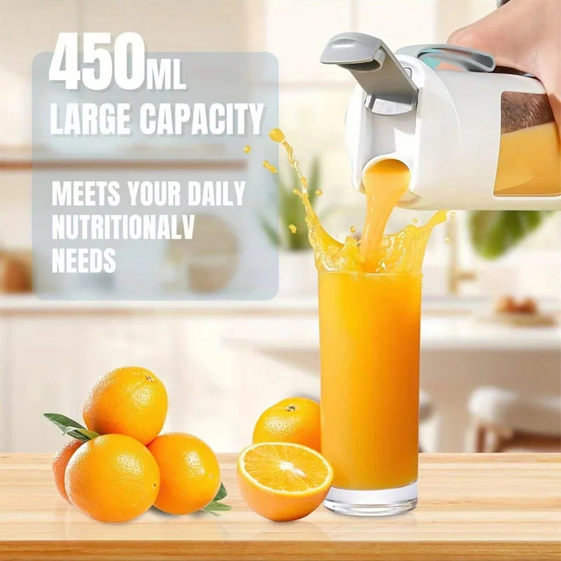 Kitchen Blender Mini Electric Juicer USB Rechargeable Smoothie Milkshake Maker Portable Automatic Fresh Squeezed Fruit Orange