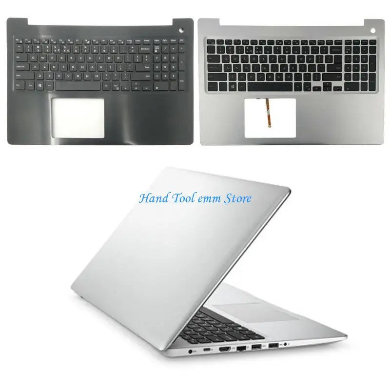 H37F US Laptop Upper Case Palmrest Backlit Keyboard for Dell 15 5570 5575