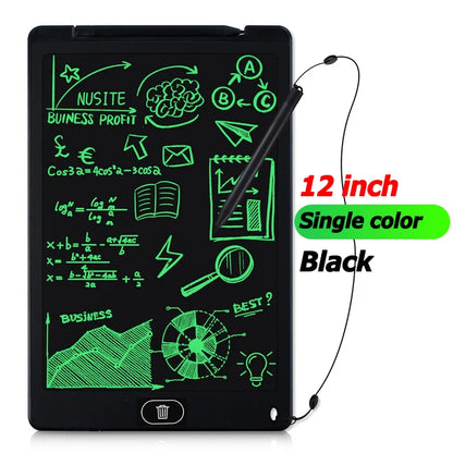 Tablets Electronic Handwriting Pad 12 inch Writing Board Drawing Tablet LCD Screen Writing Tablet Digital Graphic Toys for child
