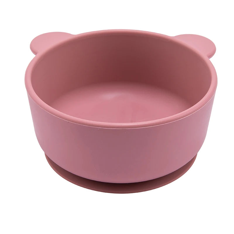 New Silicone Baby Feeding Bowl Tableware for Kids Waterproof Suction Bowl Feeding Bowl BPA Free Silicone Dishes for Baby Bowl