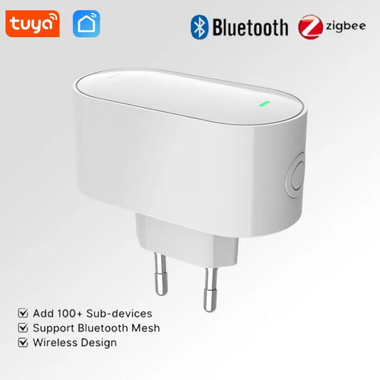 Tuya ZigBee Gateway Hub ZigBee/Bluetooth Mesh Plug-in Type Multi-mode  Gateway Bridge  Hub Supports Smart Home Automation