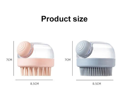 Shampoo Comb Brush Liquid-Infused Hair Brush Head Cleaning Massager Pet Bathing Scalp Massager Multi-functional Body Scrub Brush