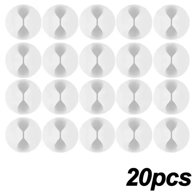 5/50Pcs Desktop Wall Cable Clips Wire Management Self-Adhesive Cord Organizers Holder Clamp for USB Network Headphone Cables