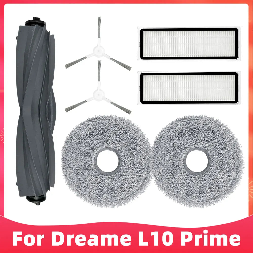 Compatible For ( Dreame L10 Prime, RLL11GC, L10S Pro, L10 Pro, Xiaomi S10+ ) Roller Side Brush Filter Mop Accessory Part