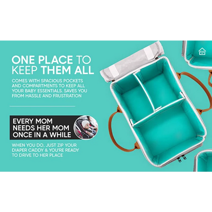 1pcs Diaper Bag  Portable Diaper Storage Bag Cloth Felt Storage Bag Handbag Large Capacity Storage Box Travel Mommy Handbag