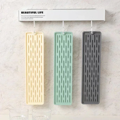 Silicone Dish Drying Mat Anti Slip Sink Storage Kitchenware Sink  Protection Mat Tray Bathroom Gadget Countertop Mat Organizer