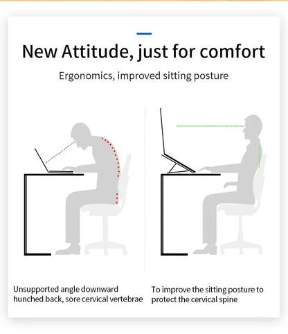 Adjustable Laptop Stand Portable Foldables Laptop Stand Ventilation And Cooling Computer Laptop Stand Tablet  Mobile Phone Stand