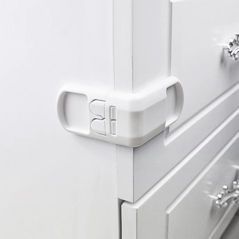 Baby Safety DrawerDouble snap multifunction Lock Anti-Pinching Hand Cabinet Lock Baby Safety Protection From Children Security