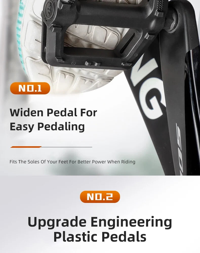 Bicycle Pedals Ultralight MTB Road Pedal Cycling Mountain Bike Accessories Foot Plat Anti-slip 9''16 Standard Universally Pedals