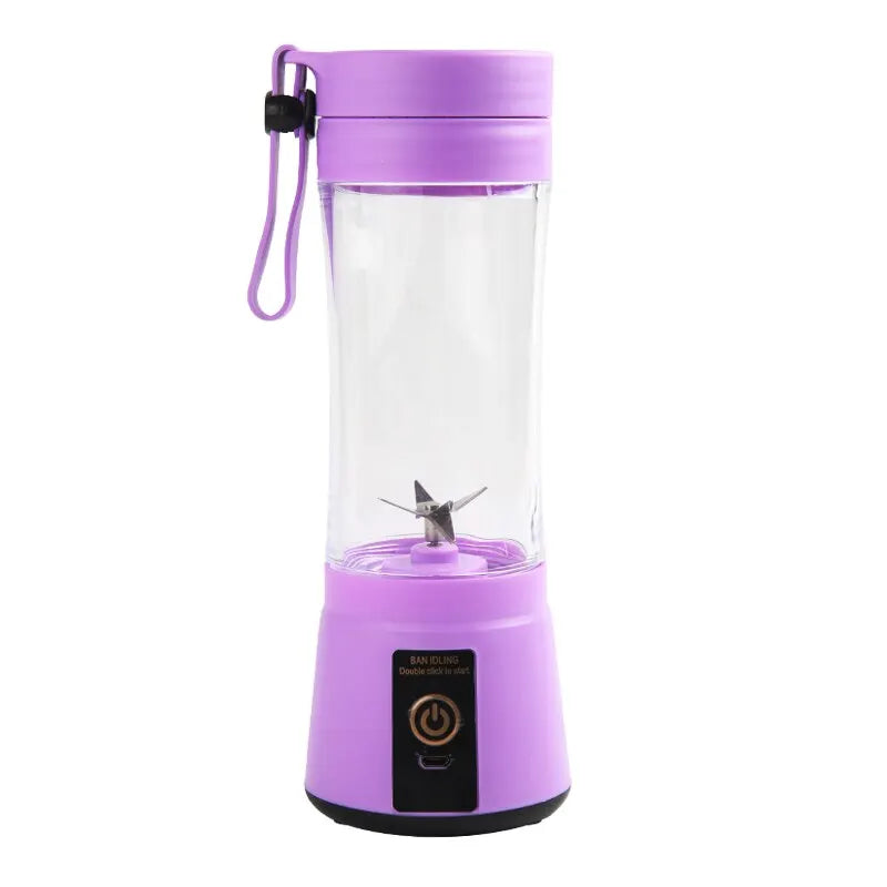 Portable Fruit Juice Blenders Summer Personal Electric Mini Bottle Home USB 6 Blades Juicer Cup Machine For Kitchen Dropshipping