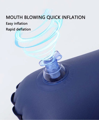 Camping Pillow Travel Inflatable Pillow Air Cushion Pillows Outdoor Climbing Hiking Sleep Cushion Square Lnflatable Pillows