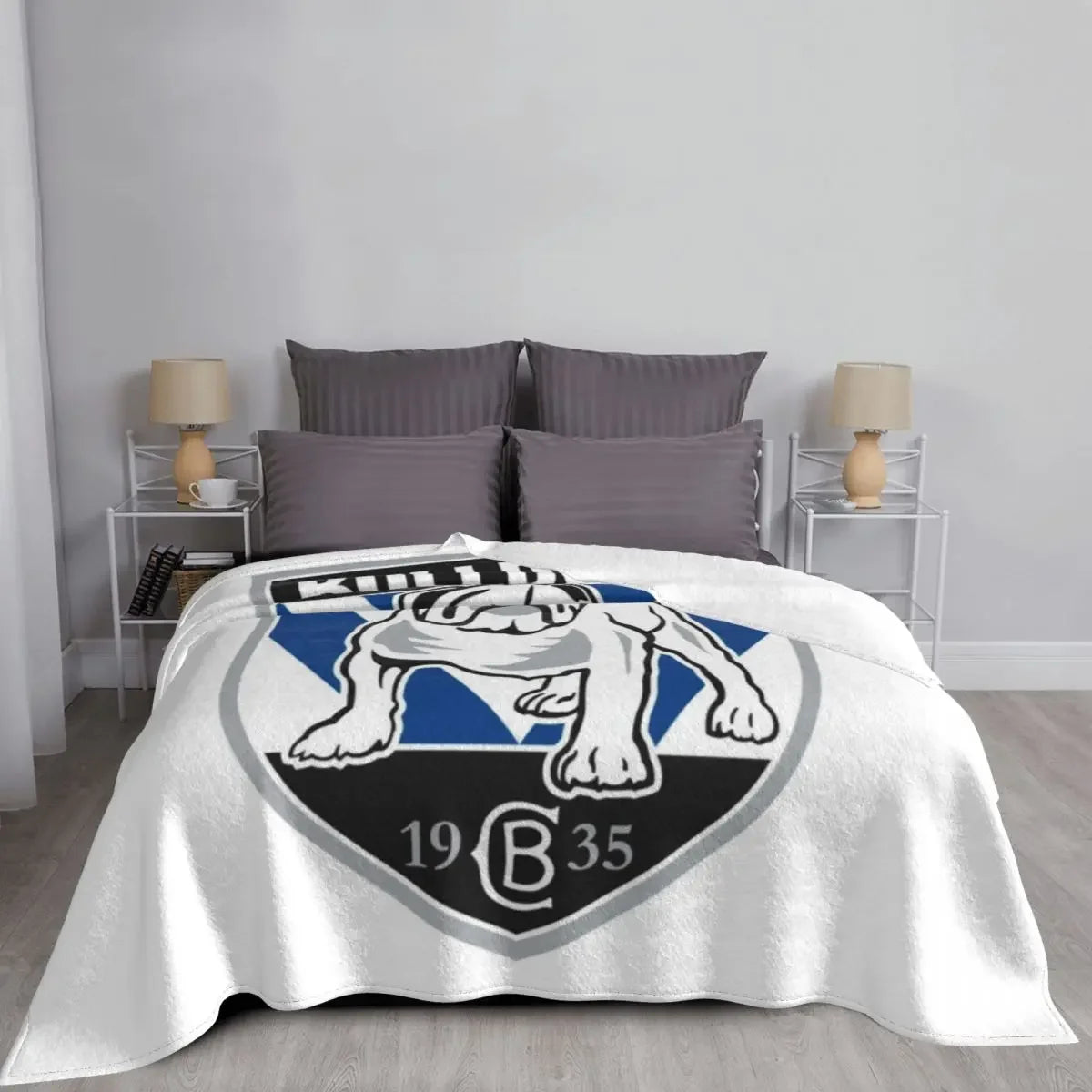 Canterbury Bankstown Bulldogs Throw Blanket Weighted Blanket Bed covers