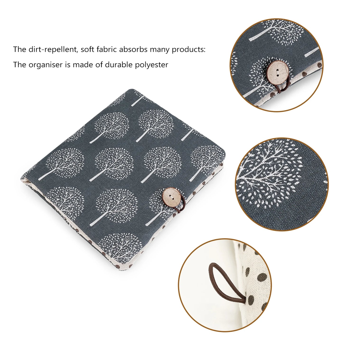 Travel Diaper Bag Diaper Compartment Diaper Organizers Diaper Holder Portable Button Diaper Container Polyester Cotton Baby Stor