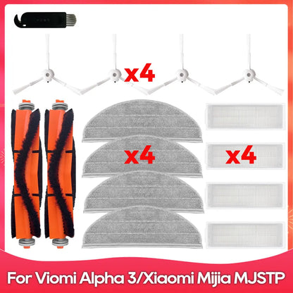 Compatible For ( Redroad G10 / Viomi Alpha 3 VXVC25 / MJSTP ) Roller Side Brush Filter Mop Robot Vacuums Accessory Part Spare
