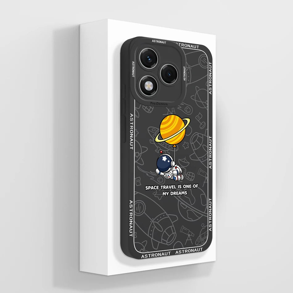 For Honor 400 Lite Case Simple Butterfly Soft Liquid Silicone Full Protection Back Cover For Honor 400Lite 5G Phone Protectors