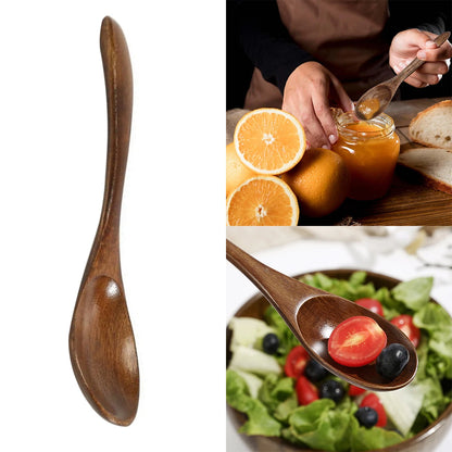 4pcs Small Wooden Spoon Stirring Spoon For Tea Honey Spoon For Coffee Tea Condiments Mini Dessert Spoon Wooden Spoon