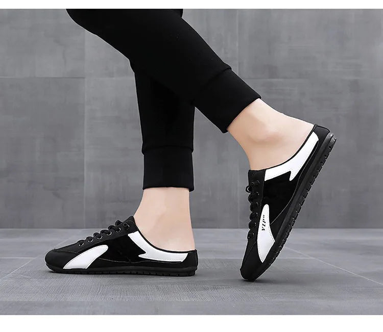 Half Slipper for Men Classic Summer Casual Shoes Men's Flat Shoe Slippers Concise Men Sneakers