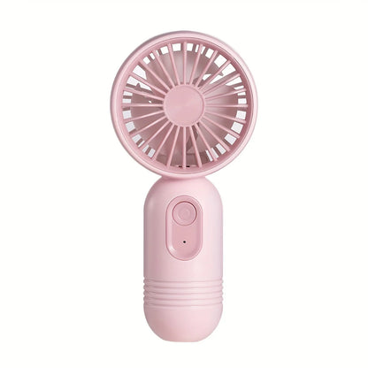 Mini portable fan, handheld small fan, USB charging, 3-speed handheld fan suitable for office, outdoor travel, and camping