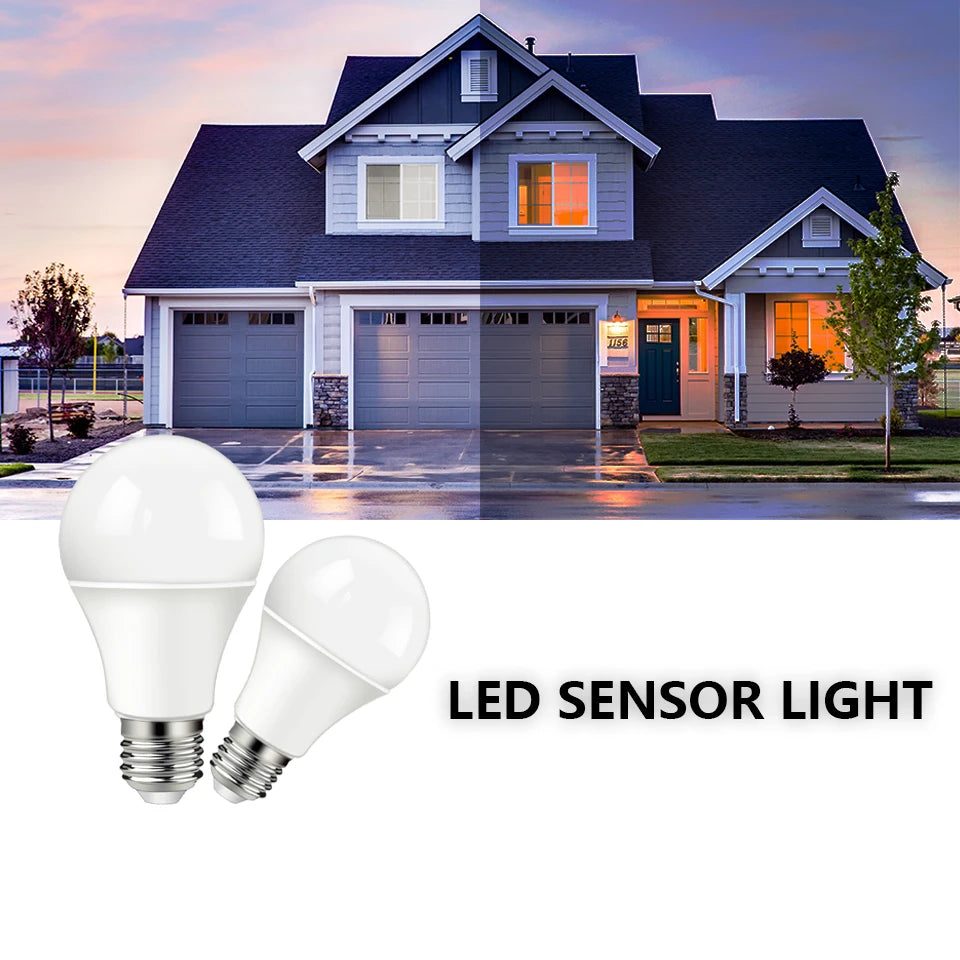 LED E27 Radar Sensitive Light Bulb 189-265V Energy Saving Smart Detection Motion Sensor Light  6W 9W 12W 15W 18W 20W Lampada LED