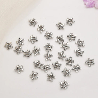 50Pcs New Nail Accessories Cute Hollow Turtle Summer Style Nail Accessories Accessories