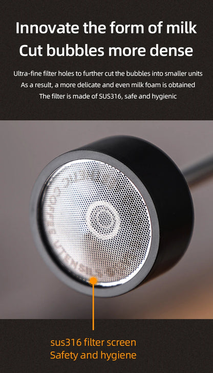 Bincoo New Milk Foamer Coffee Whisk Mixer Electric Blender Egg Beater Mini Frother Handle Stirrer Cappuccino Maker Cooking Tools