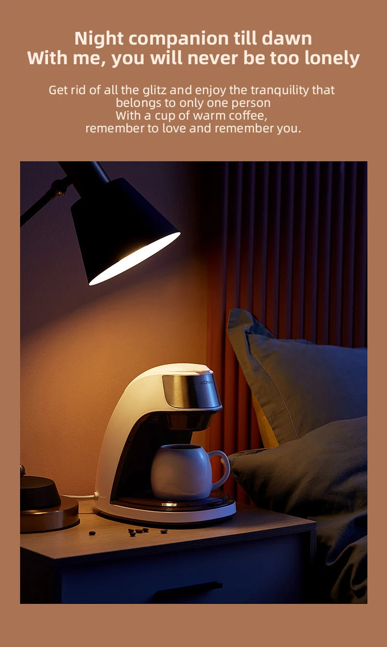 Mini Electric Drip Coffee Maker American Drip Coffee Maker One Button Operation Coffee Maker Coffee Tools