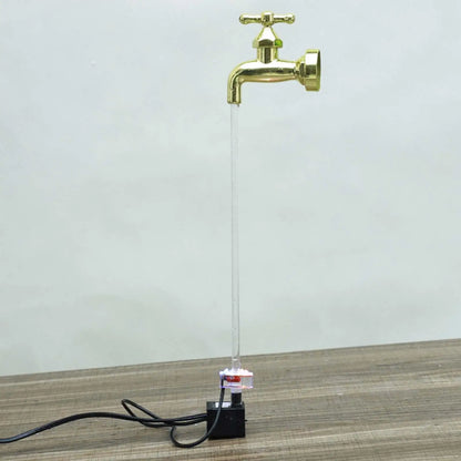 Invisible Flowing Spout Watering Can Fountain Gift Floating Tap Water Fountain for Farmhouse Indoor Housewarming Fireplace Ponds