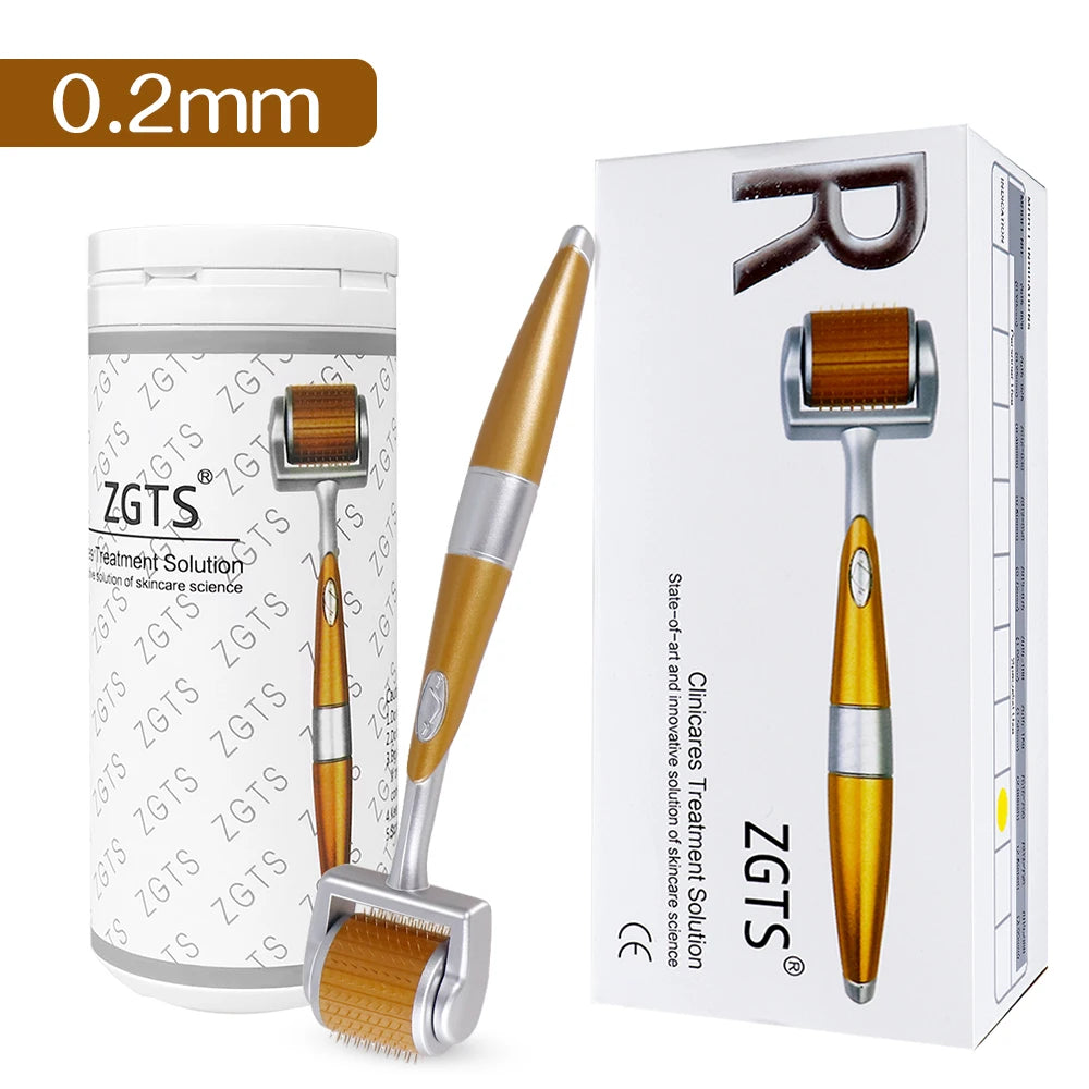 Professional 540 Needles for Facial Body Hair Growth Derma Roller for Skin Beard 0.2mm 0.25mm 0.3mm Needle Beauty Roller