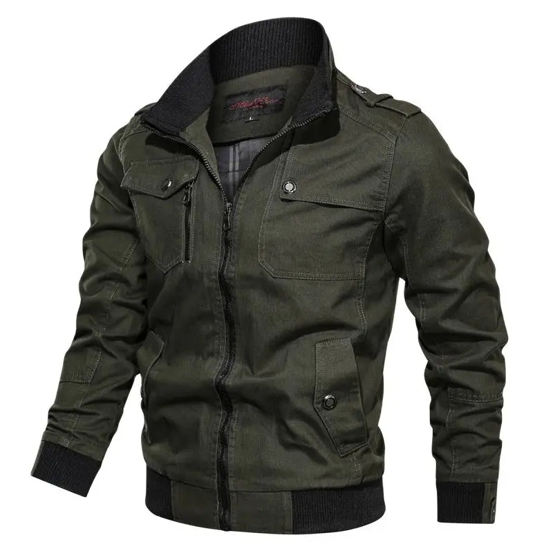 Spring Autumn Jacket Men Cotton Windbreaker Bomber Coat Military Men's Tactics Jackets Man Cargo Casual Jacket Mens Clothes 2025