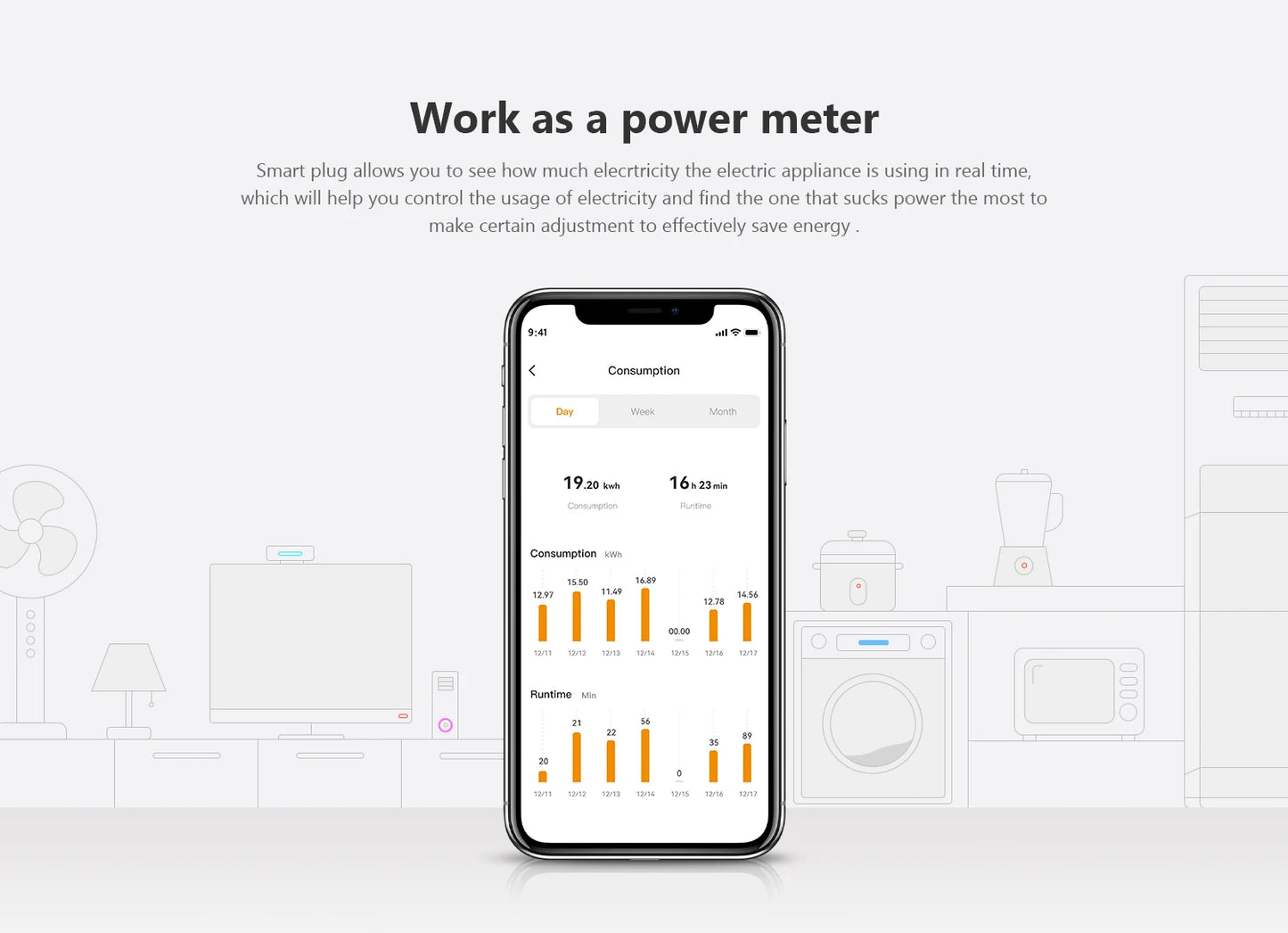 IMOU CE1 Smart Socket EU Smart Plug With Power Energy Monitoring Remote Control Voice Control Support Alexa Assistant 220-240V