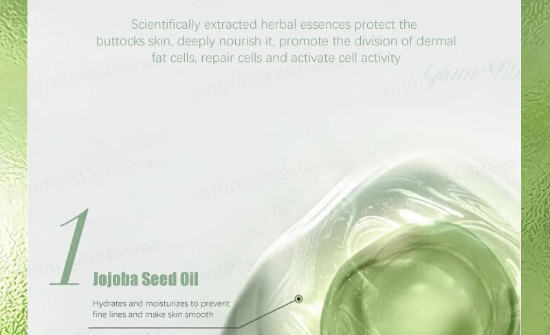 Sexy body care, silky, plump and elastic