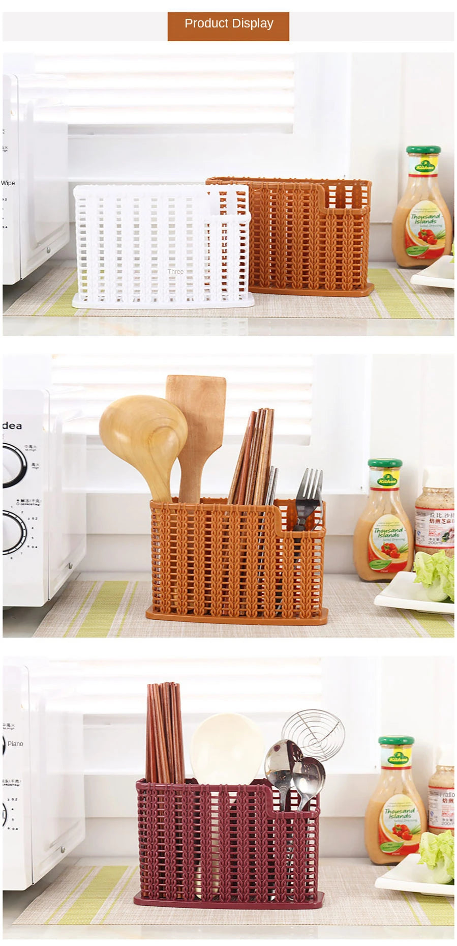 Utensil Drying Racks Knife Stand Drain Rack Cutlery Organizer Spoon Fork Chopstick Holder Kitchenware Tray for Kitchen Organizer