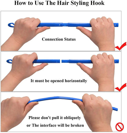 Heatless Hair Curler No Heat Silk Ribbon Hair Rollers Curls Headband Sleeping Soft Lazy Hair Curlers Foam Rod Curling Hair Tools