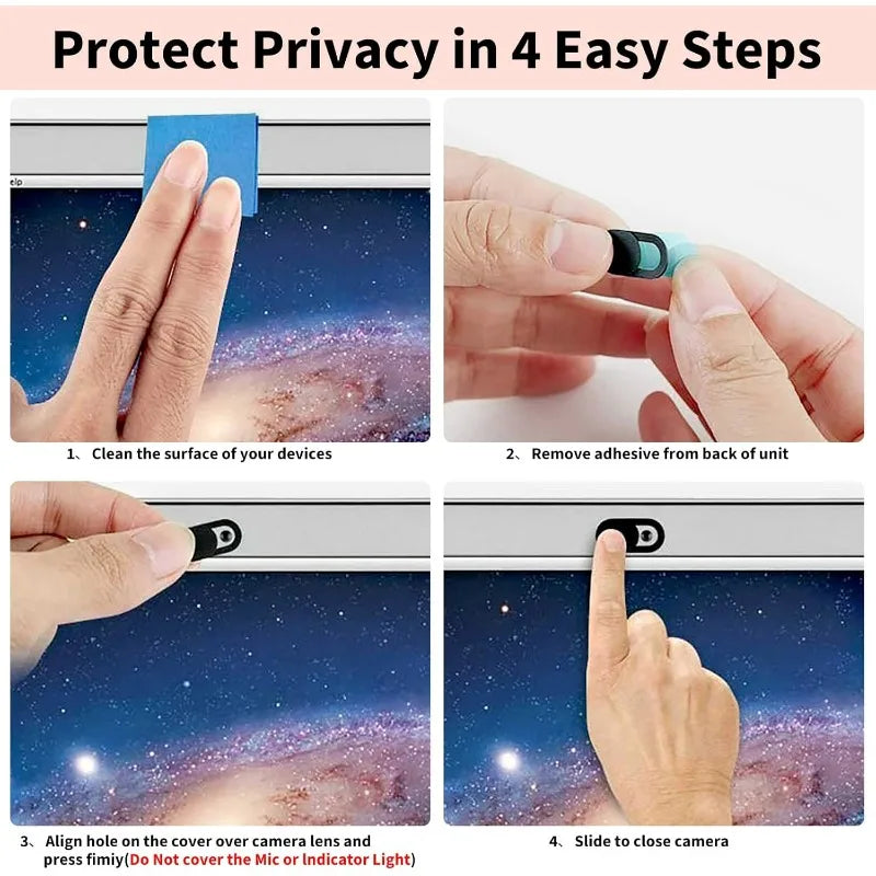 Webcam Cover Slide for Laptop MacBook Pro PC Tablet IPad IPhone Anti-Spy Privacy Shutter Sticker Camera Blocker Ultra Thin Caps