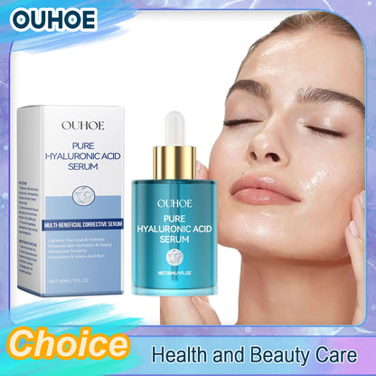 Hyaluronic Acid Serum Shrink Pores Fade Fine Lines Remove Dark Spot Improve Dry Moisturizing Lightening Repairing Facial Essence