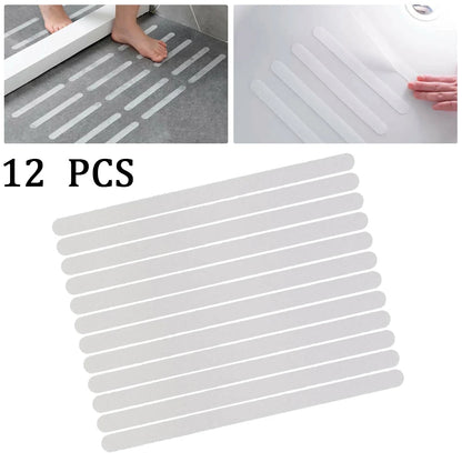 Anti-slip Strips Bathtub Shower Mat Non Slip On Tiles Grip High Quality PEVA Safety Tape 12PCS White Anti Slip