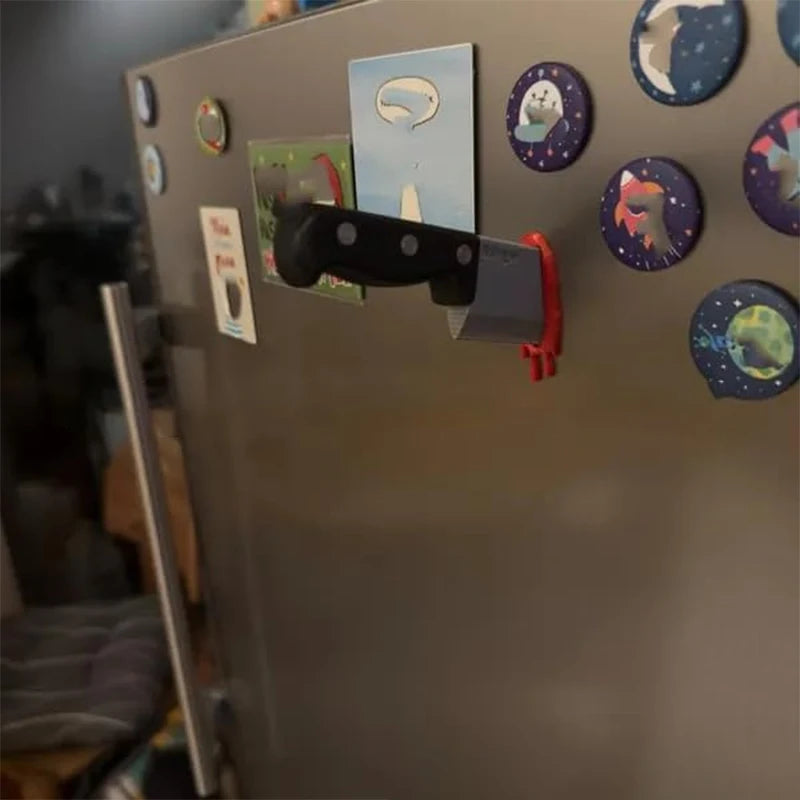 Funny Knife Magnetic Fridge Stickers 3D Fun Axe Fridge Magnet Novelty Home Decor Gifts Eye-Catching Fridge For Iron Surface