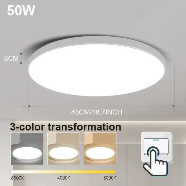 LED Ceiling Lamps Modern Ceil Light 18/30/40/72W Led 220V Ceiling Lights Round Living Room Bedroom Indoor Kitchen Lighting Lamp