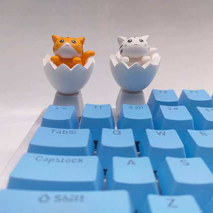Customize Your Keyboard with Cute Cat Keycaps - PBT Axis Cherry MX Artisan Anime Pink Kawaii Accessories