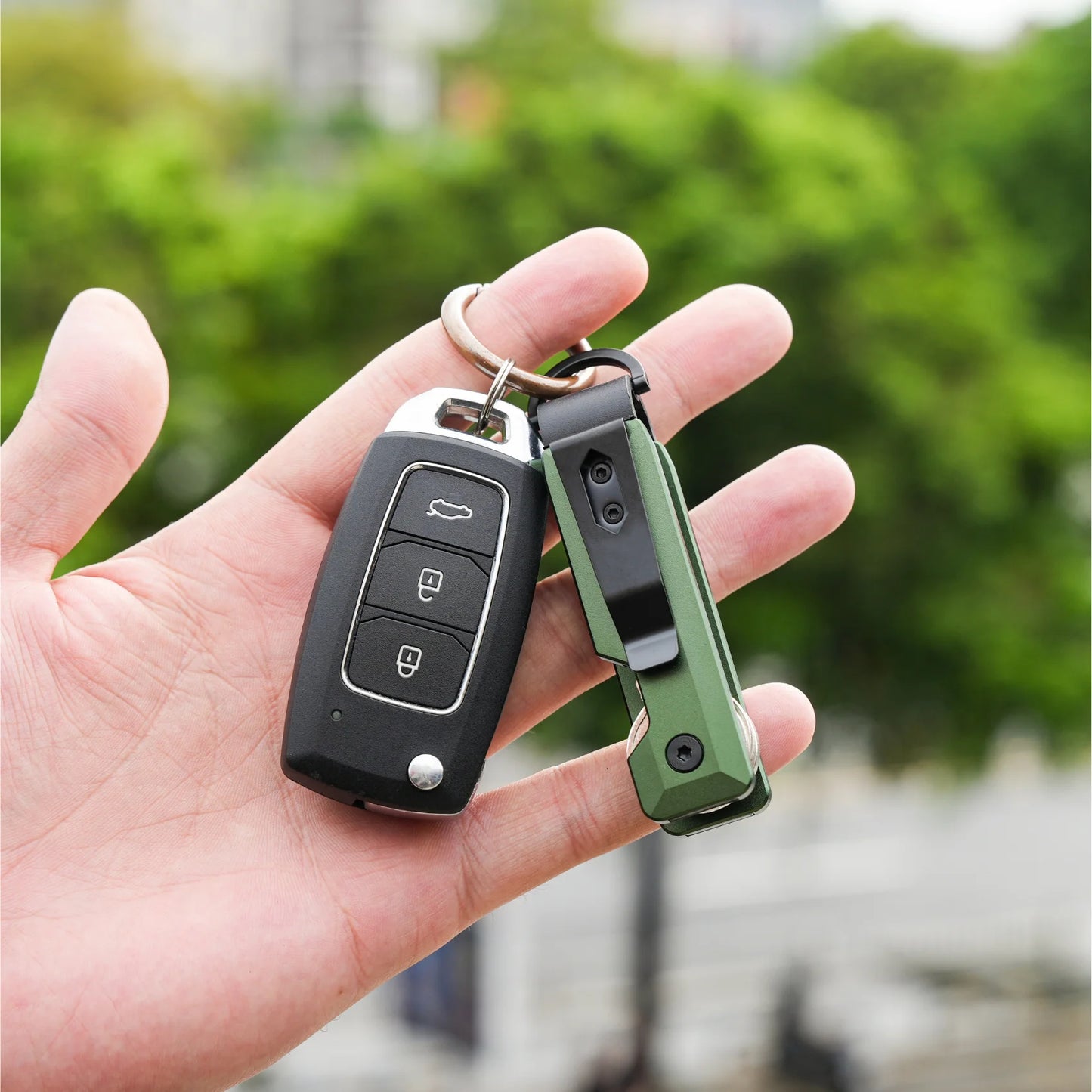 Key Organizer Minimalist Innovative Keyholder Compact Keys Organizer Smart KeyChain Secures 2-5 Keys