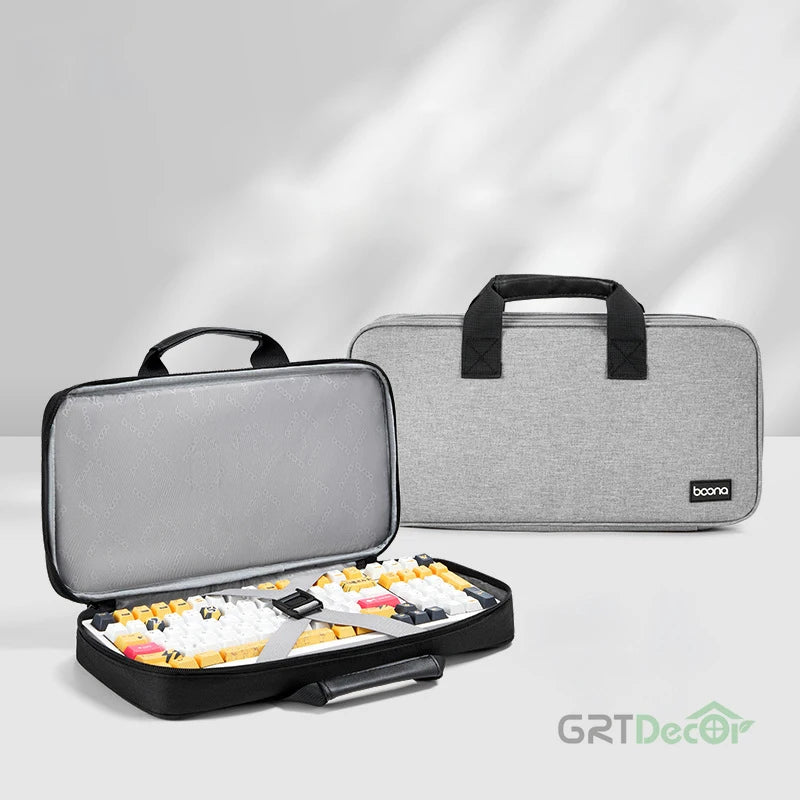 Tech Pouch Organizer for Keyboard Within 82-108 Key Mechanical Keyboard Storage Bag Organizer Travel Tech Pouches Dust Cover