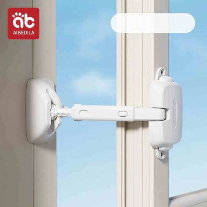 AIBEDILA Window safety door lock buckle childen protection high-rise anti fall windproof fixed limiter for window opening