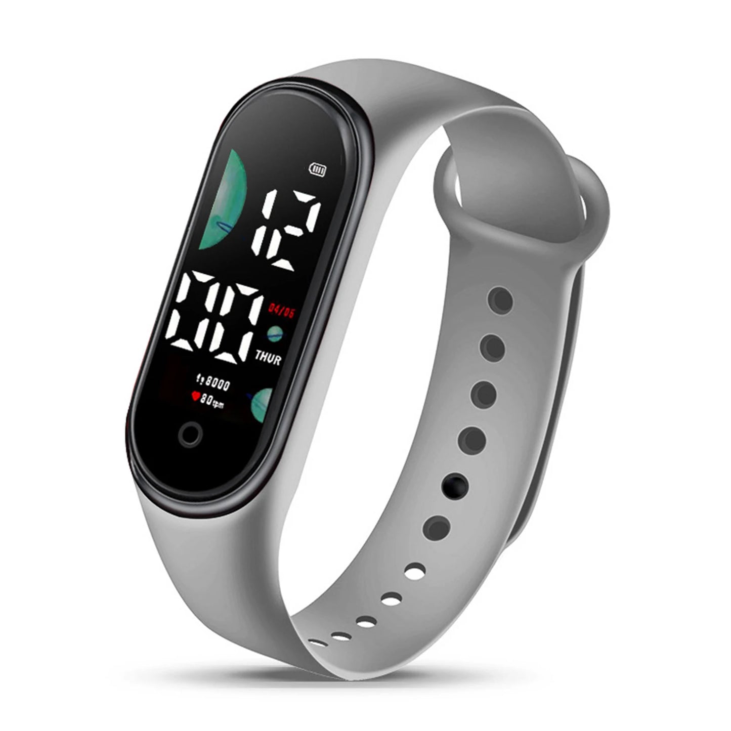 Electronic Clock Student Keychain Watch Silent LCD Digital Display Portable Student Exam Study Desktop Clock Keychain