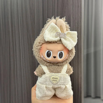 Labubu Doll Costume Set 15-17cm Cartoon Cute Dressing Up, Climbing Clothes Skirt Labubu Costume Accessories Replacement Props