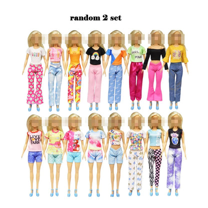 28pcs Fashion Dolls Accessories =1 Gown +3 Dress +2 Suit +2 Swimsuit +3 Glasses +10 Shoes +7 Hanger Clothes for 11.5'' Doll Toys