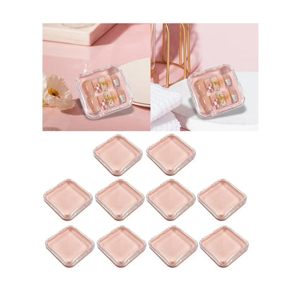 10Pcs Press on Nail Storage Box Artificial Nail Display Case for Nail Salon