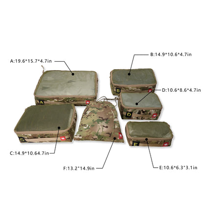 MAUHOSO 6 Set Packing Cubes,Compression Cubes For Suitcases Luggage