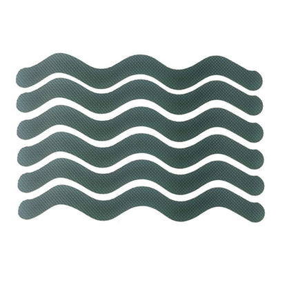 6Pcs S Shaped Anti Slip Strips Waterproof Safety Strips Shower Stickers Self-Adhesive Non Slip Tape For Bathtub Stairs Floor