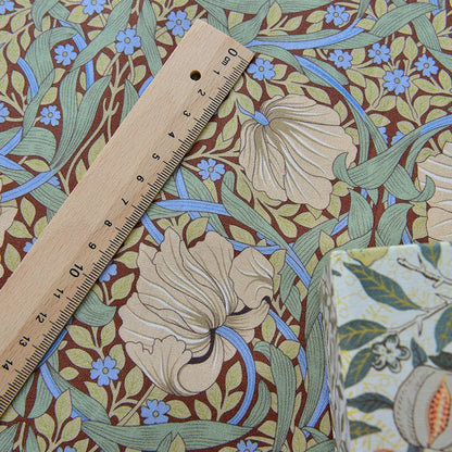 William Morris Fabric Cotton Digital Printing Classic Flower Printed Handmade Crafts Supplies Per Half Meter